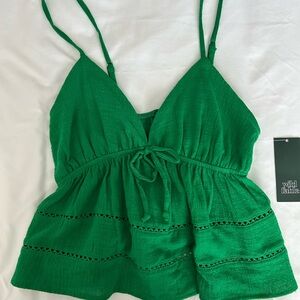 Wild Fable Vibrant Green Camisole Top